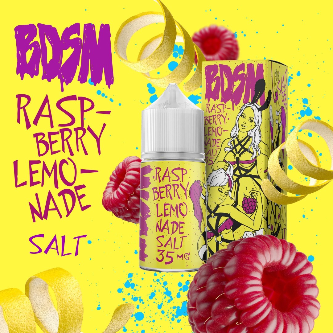 Вкусная жидкости BDSM SALT МАЛИНОВЫЙ ЛИМОНАД